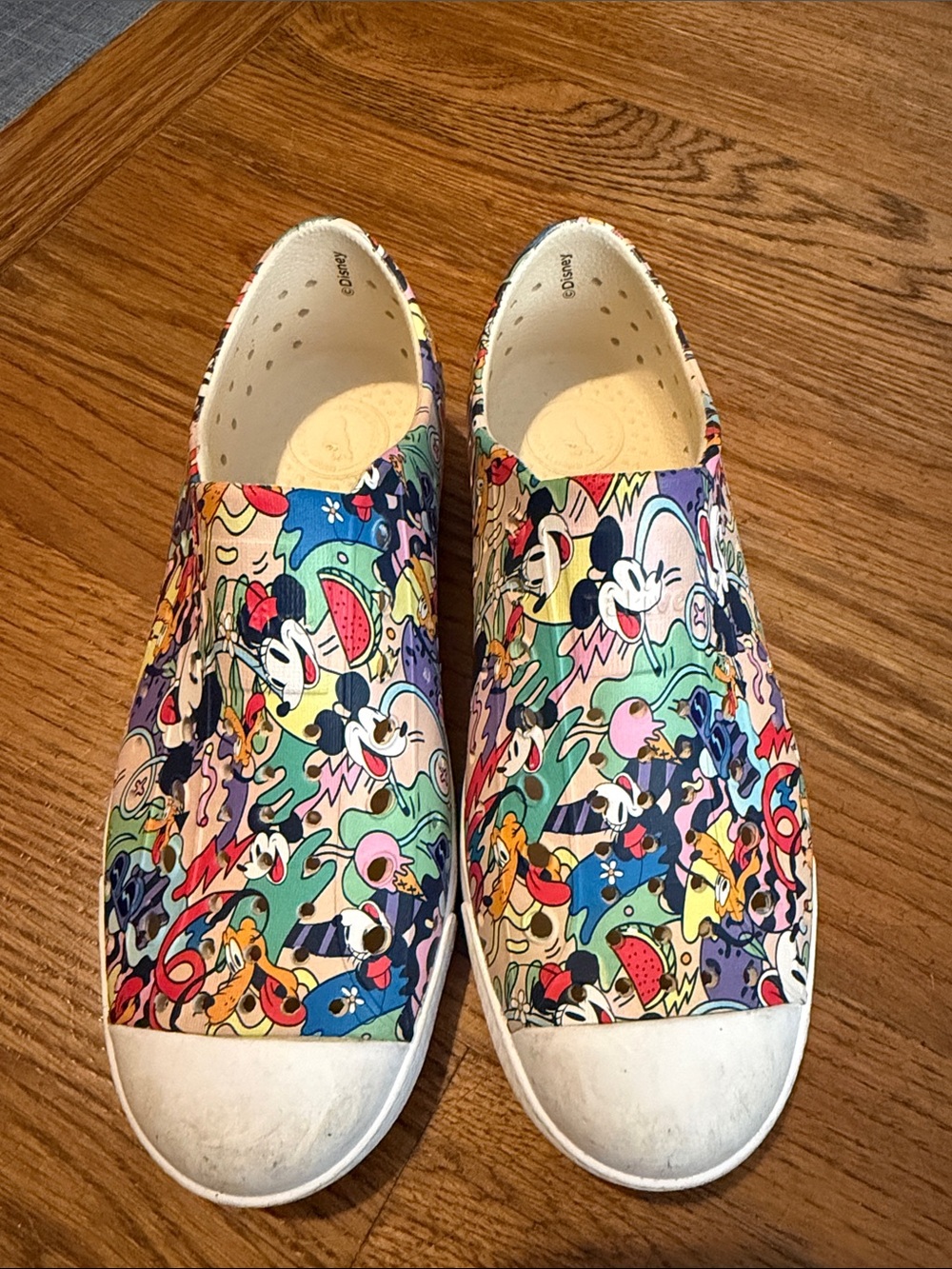 Native Disney Shoes Kids Slip-On Cartoon Multi-Color Water Shoes Boy Girl Mickey